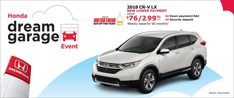 2018 CR-V from $76 Weekly 2018 CR-V from $76 Weekly