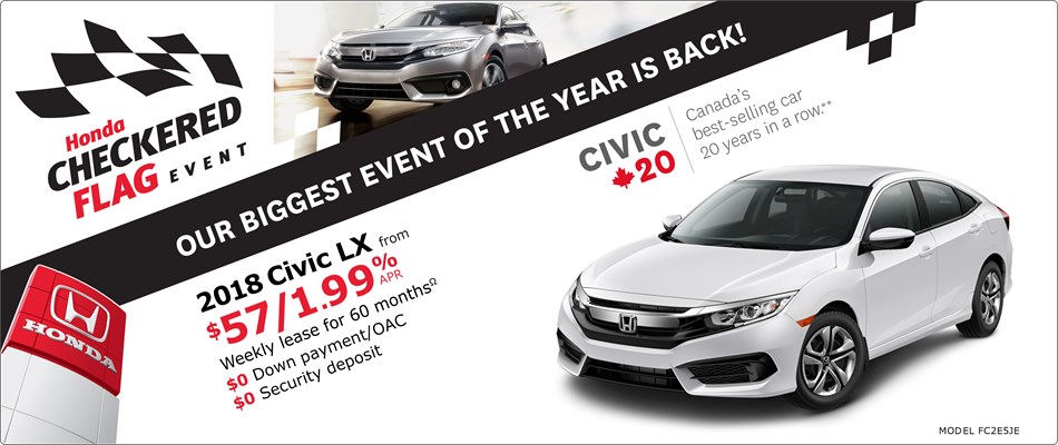 2018 Civic LX from $57 Weekly 2018 Civic LX from $57 Weekly