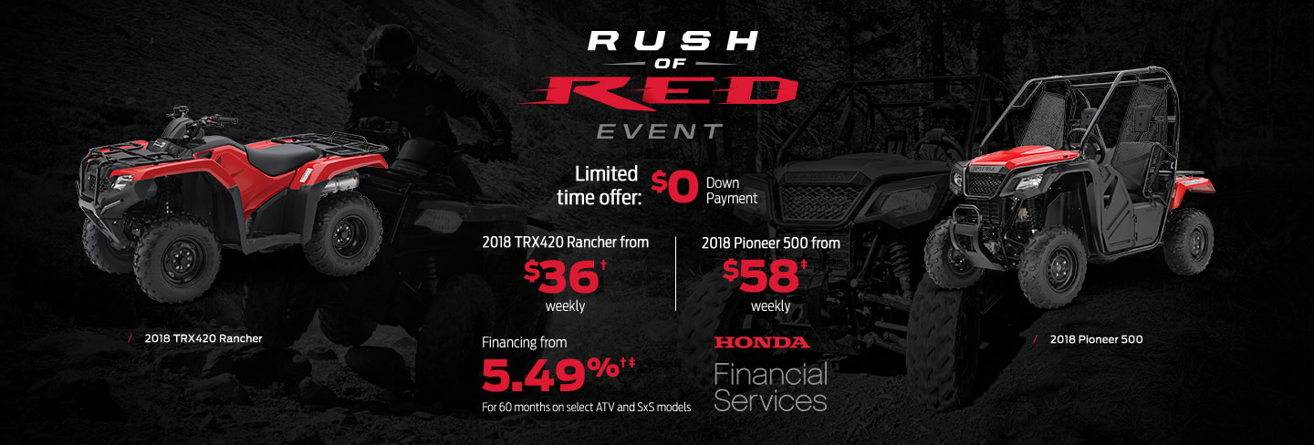 Rush of Red Event : ATV and SxS Rush of Red Event : ATV and SxS