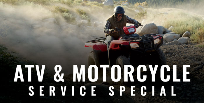 ATV & Motorcycle Service Special ATV & Motorcycle Service Special